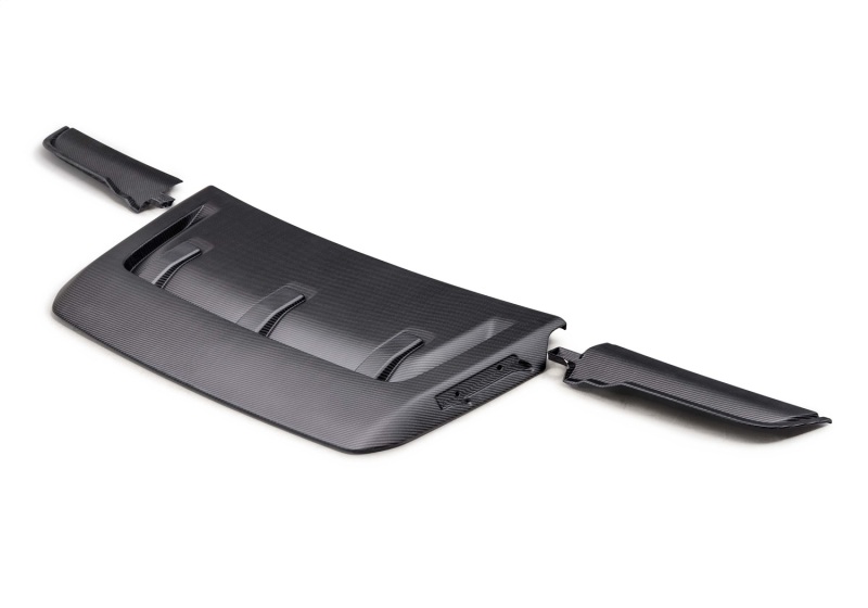 Ford F-150 Raptor Hood Vent & Trim - Ford Racing - Carbon Fiber - Matte - `21-`24 Ford F-150 Raptor Hood Vent & Trim - Ford Racing - Carbon Fiber - Matte - `21-`24